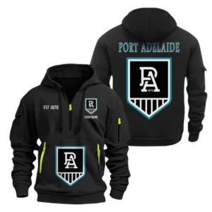 Essendon Fans Gift Hoodie Half Zipper, All Over Print Hoodie Half Zipper For Sport Fan AFL143071525126 - Black