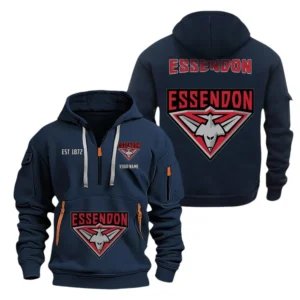 Melbourne Demons Fans Gift Hoodie Half Zipper, All Over Print Hoodie Half Zipper For Sport Fan AFL143071525127 - Navy blue