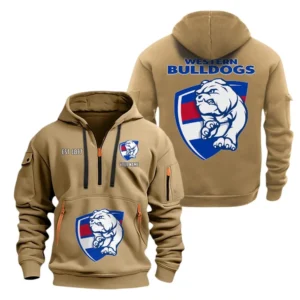Hawthorn Fans Gift Hoodie Half Zipper, All Over Print Hoodie Half Zipper For Sport Fan AFL143071525128 - Khaki