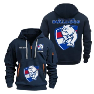 Hawthorn Fans Gift Hoodie Half Zipper, All Over Print Hoodie Half Zipper For Sport Fan AFL143071525128 - Navy blue