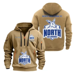 Western Bulldogs Fans Gift Hoodie Half Zipper, All Over Print Hoodie Half Zipper For Sport Fan AFL143071525129 - Khaki
