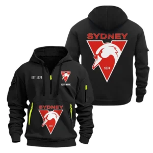 St Kilda Fans Gift Hoodie Half Zipper, All Over Print Hoodie Half Zipper For Sport Fan AFL143071525133 - Black