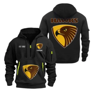 Geelong Cats Fans Gift Hoodie Half Zipper, All Over Print Hoodie Half Zipper For Sport Fan AFL143071525134 - Black