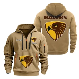 Geelong Cats Fans Gift Hoodie Half Zipper, All Over Print Hoodie Half Zipper For Sport Fan AFL143071525134 - Khaki