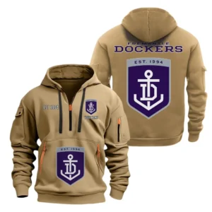 Gws Giants Fans Gift Hoodie Half Zipper, All Over Print Hoodie Half Zipper For Sport Fan AFL143071525136 - Khaki