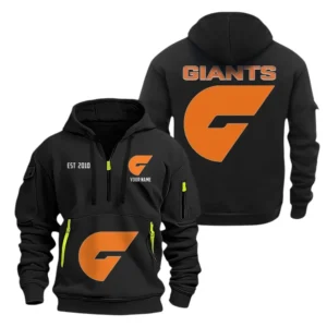 Brisbane Lions Fans Gift Hoodie Half Zipper, All Over Print Hoodie Half Zipper For Sport Fan AFL143071525137 - Black