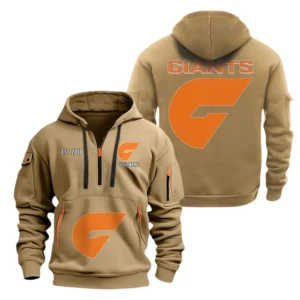 Brisbane Lions Fans Gift Hoodie Half Zipper, All Over Print Hoodie Half Zipper For Sport Fan AFL143071525137 - Khaki