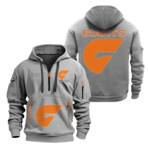 Brisbane Lions Fans Gift Hoodie Half Zipper, All Over Print Hoodie Half Zipper For Sport Fan AFL143071525137 - Grey