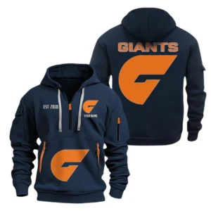 Brisbane Lions Fans Gift Hoodie Half Zipper, All Over Print Hoodie Half Zipper For Sport Fan AFL143071525137 - Navy blue