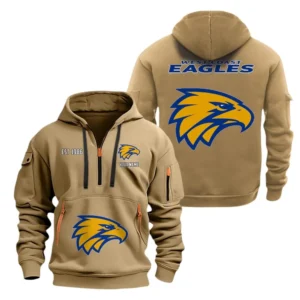 Richmond Fans Gift Hoodie Half Zipper, All Over Print Hoodie Half Zipper For Sport Fan AFL143071525138 - Khaki