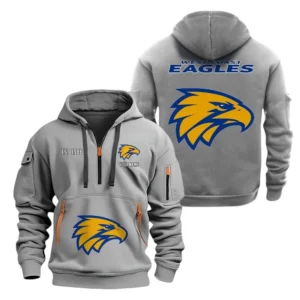 Richmond Fans Gift Hoodie Half Zipper, All Over Print Hoodie Half Zipper For Sport Fan AFL143071525138 - Grey