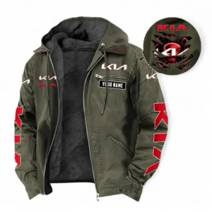 Car Fans Gift Hooded And Flannel Hoodie, Hooded Jacket All Over Print For Car Owners, Custom Name CAR391072125688-Green
