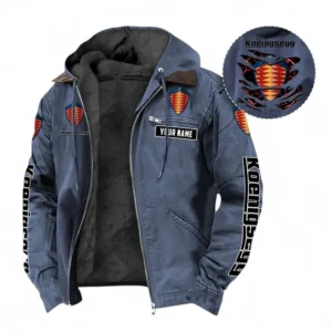 Car Fans Gift Hooded And Flannel Hoodie, Hooded Jacket All Over Print For Car Owners, Custom Name CAR391072125692-Navy Blue