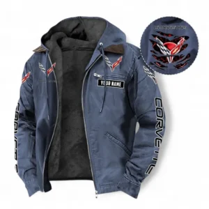 Speed Car Fans Gift Hooded And Flannel Hoodie, Hooded Jacket All Over Print For Car Owners, Custom Name CAR391072125708-Navy Blue