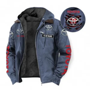 Car Fans Gift Hooded And Flannel Hoodie, Hooded Jacket All Over Print For Car Owners, Custom Name CAR391072125716-Navy Blue