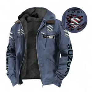 Car Fans Gift Hooded And Flannel Hoodie, Hooded Jacket All Over Print For Car Owners, Custom Name CAR391072125722-Navy Blue