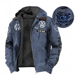 Car Fans Gift Hooded And Flannel Hoodie, Hooded Jacket All Over Print For Car Owners, Custom Name CAR391072125724-Navy Blue