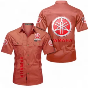 Car Fans Gift Short Sleeved Shirt, Button up Shirt All Over Print For Car Owners, Custom Name CAR392072125785-Red