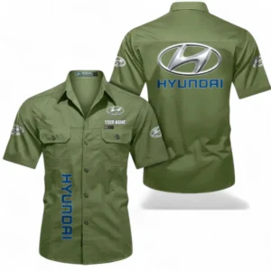 Car Fans Gift Short Sleeved Shirt, Button up Shirt All Over Print For Car Owners, Custom Name CAR392072125788-Fruit Green