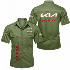 Car Fans Gift Short Sleeved Shirt, Button up Shirt All Over Print For Car Owners, Custom Name CAR392072125792-Fruit Green