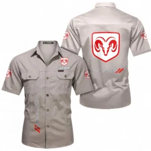 Car Fans Gift Short Sleeved Shirt, Button up Shirt All Over Print For Car Owners, Custom Name CAR392072125793-Beige