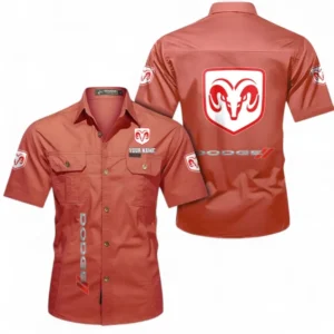 Car Fans Gift Short Sleeved Shirt, Button up Shirt All Over Print For Car Owners, Custom Name CAR392072125793-Red