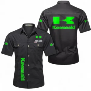 Motorcycle Fans Gift Short Sleeved Shirt, Button up Shirt All Over Print For Car Owners, Custom Name CAR392072125796-Black