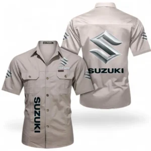 Car Fans Gift Short Sleeved Shirt, Button up Shirt All Over Print For Car Owners, Custom Name CAR392072125799-Beige