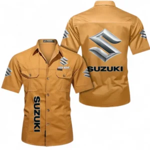 Car Fans Gift Short Sleeved Shirt, Button up Shirt All Over Print For Car Owners, Custom Name CAR392072125799-Turmeric