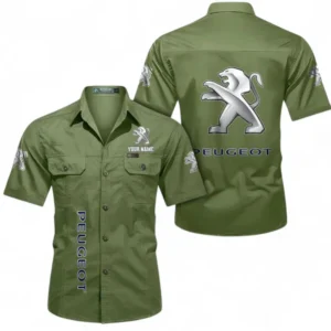 Car Fans Gift Short Sleeved Shirt, Button up Shirt All Over Print For Car Owners, Custom Name CAR392072125802-Fruit Green