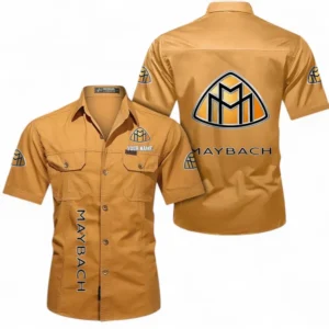 Car Fans Gift Short Sleeved Shirt, Button up Shirt All Over Print For Car Owners, Custom Name CAR392072125824-Turmeric