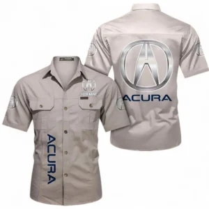 Car Fans Gift Short Sleeved Shirt, Button up Shirt All Over Print For Car Owners, Custom Name CAR392072125827-Beige