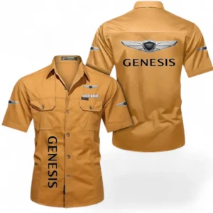 Car Fans Gift Short Sleeved Shirt, Button up Shirt All Over Print For Car Owners, Custom Name CAR392072125835-Turmeric