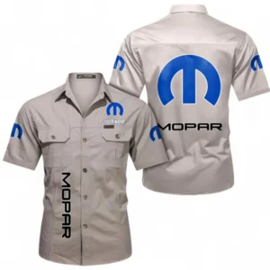 Car Fans Gift Short Sleeved Shirt, Button up Shirt All Over Print For Car Owners, Custom Name CAR392072125836-Beige