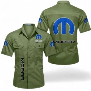 Car Fans Gift Short Sleeved Shirt, Button up Shirt All Over Print For Car Owners, Custom Name CAR392072125836-Fruit Green
