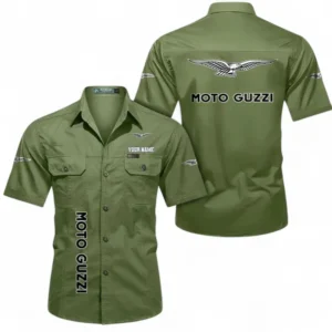 Motorcycles Fans Gift Short Sleeved Shirt, Button up Shirt All Over Print For Car Owners, Custom Name CAR392072125842-Fruit Green