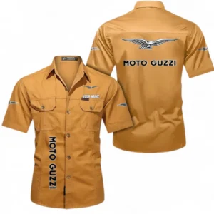 Motorcycles Fans Gift Short Sleeved Shirt, Button up Shirt All Over Print For Car Owners, Custom Name CAR392072125842-Turmeric