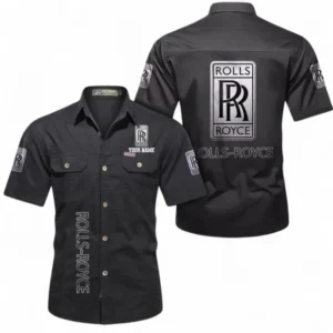 Car Fans Gift Short Sleeved Shirt, Button up Shirt All Over Print For Car Owners, Custom Name CAR392072125844-Black