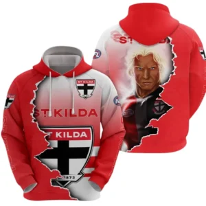 St Kilda Hoodie, All Over Print Hoodie St Kilda DAFL1346252039