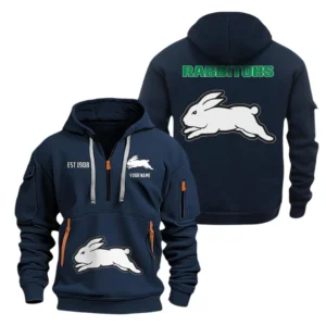 South Sydney Rabbitohs Hoodie Half Zipper, All Over Print Hoodie Half Zipper South Sydney Rabbitohs DNRL1356302026 - Navy