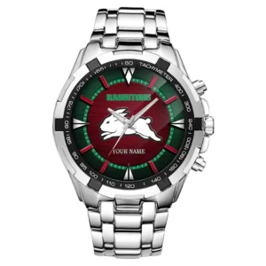 South Sydney Rabbitohs Steel Watches, All Over Print Steel Watches South Sydney Rabbitohs DNRL136712039
