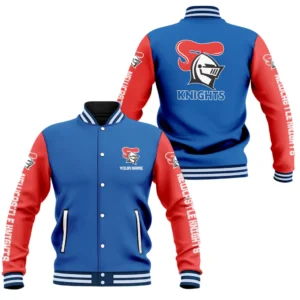 Newcastle Knights Baseball Jacket, All Over Print Baseball Jacket Newcastle Knights DNRL143712038