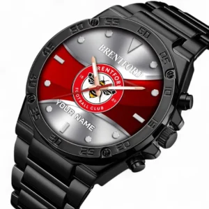 Brentford Fans Gift Hand Watch, All Over Print Hand Watch For Sport Fan, Custom Name EPL105072925569