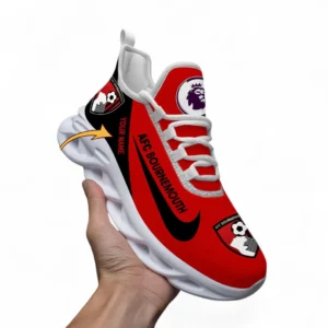 Bournemouth Fans Gift Max Soul Shoes, All Over Print Max Soul Shoes For Sport Fan, Custom Name EPL107072925786-White