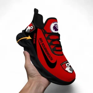 Bournemouth Fans Gift Max Soul Shoes, All Over Print Max Soul Shoes For Sport Fan, Custom Name EPL107072925786-Black