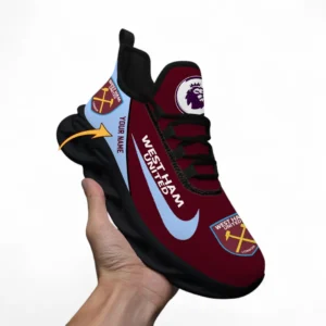 West Ham United Fans Gift Max Soul Shoes, All Over Print Max Soul Shoes For Sport Fan, Custom Name EPL107072925789-Black