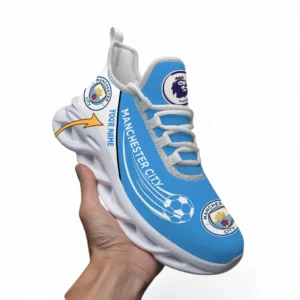 Manchester City Fans Gift Max Soul Shoes, All Over Print Max Soul Shoes For Sport Fan, Custom Name EPL108072925892-White