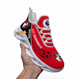 Bournemouth Fans Gift Max Soul Shoes, All Over Print Max Soul Shoes For Sport Fan, Custom Name EPL108072925898-White