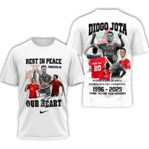 Diogo Jota Liverpool T-Shirt White, All Over Print T-Shirt For Liverpool Fan EPL98070425668