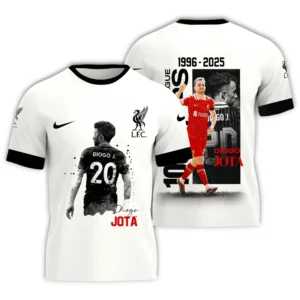 Diogo Jota In Memory T-Shirt 3D, All Over Print T-Shirt For Liverpool Fan EPL98070425677
